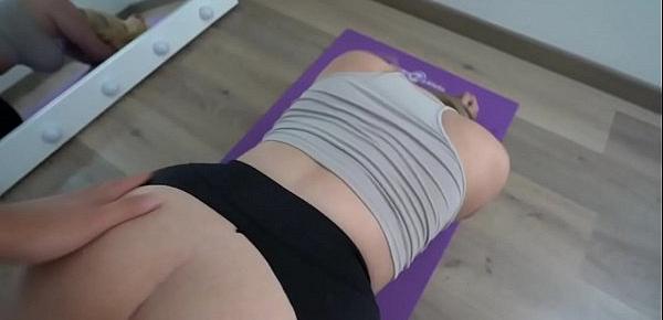  Banging my step mom while doing yoga